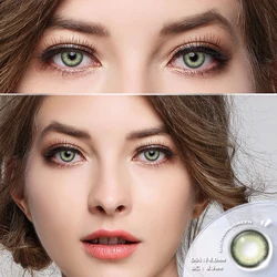 EYESHARE Natural Brown Color Contact Lenses (RICHGIRL - GREEN)