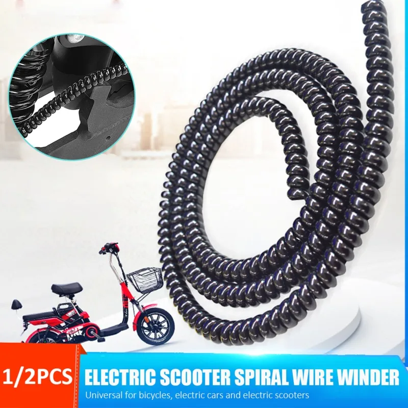Bicycle Harness Winding Tube Electric Vehicle Brake Wire Organizer Protective Sleeve TPU Sheath Line Cable Spiral Wrap Portable bicycle cable organizer