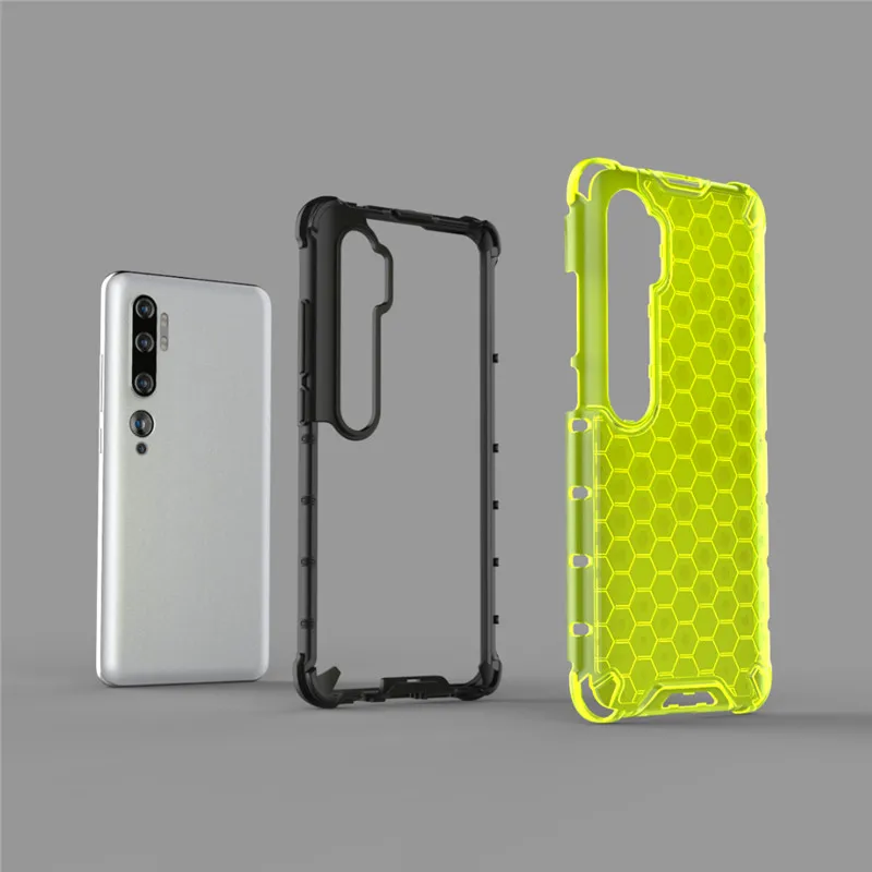 Shockproof Transparent Armor Case with Soft Bumper and Hard PC Cover