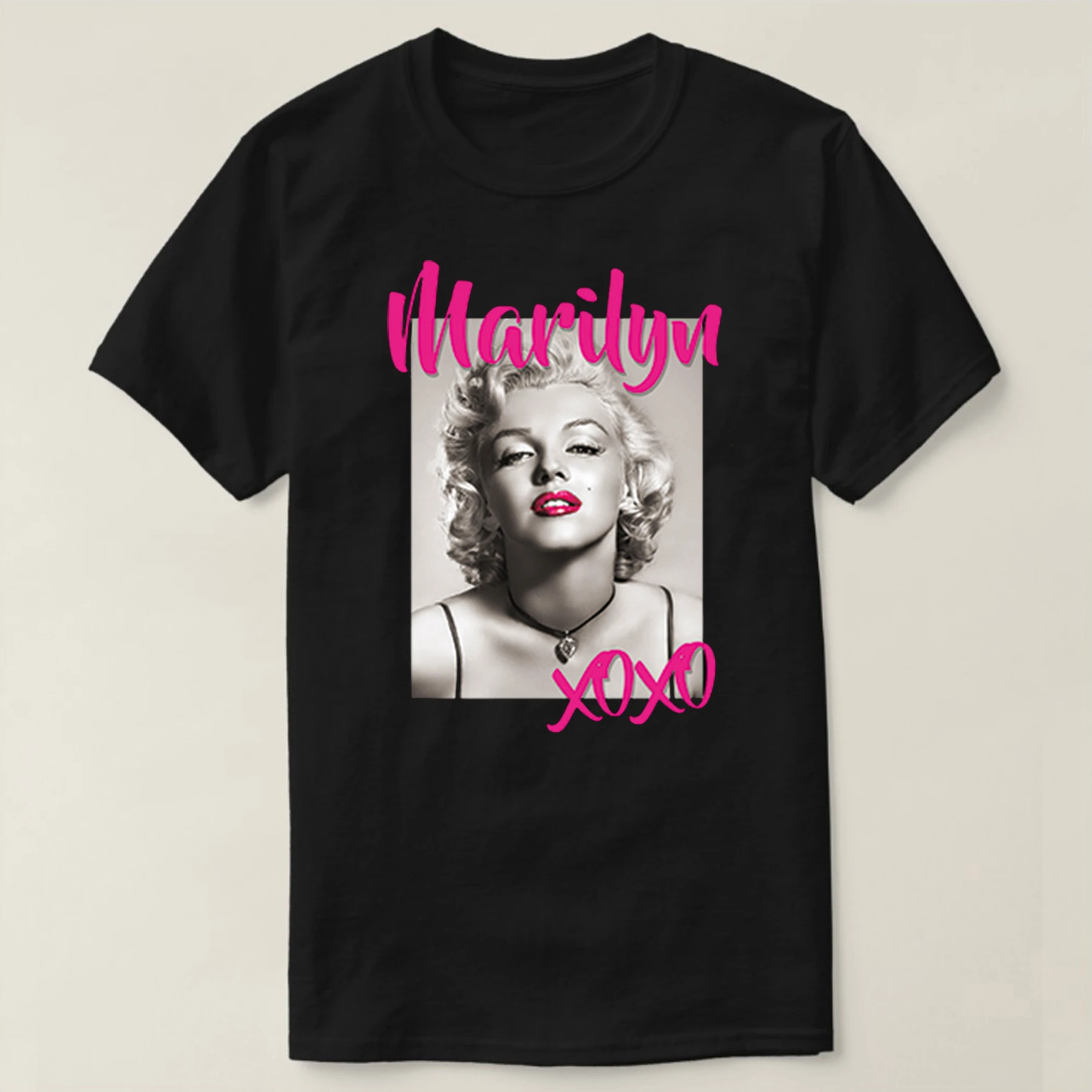 

Fashionable Marilyn Monroe Hugs Kisses T Shirt New 100% Cotton Short Sleeve O-Neck T-shirt Casual Mens Top