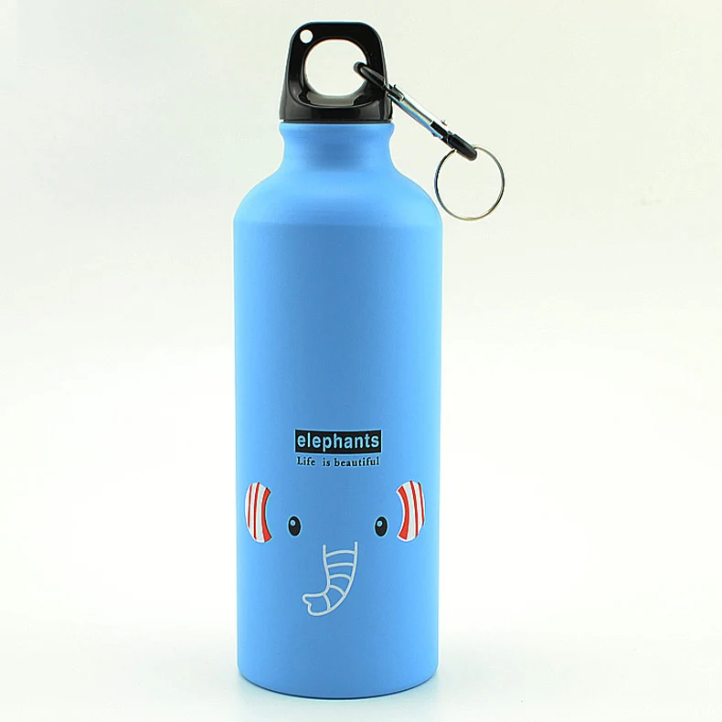 Botella Decorada Aluminio Deportiva Infantil Oficina 500 Ml Color GRIS  HOMBRE TRAIN NEVER GIVE UP