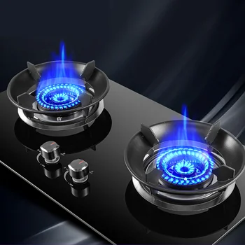 Cooktop Gas Stove 2 Burners Dual Stove 4.8KW Household Embedded LNG/LPG Stove Desktop Dual-Use Hob Gas Panel Gas Kitchen Cooker 1