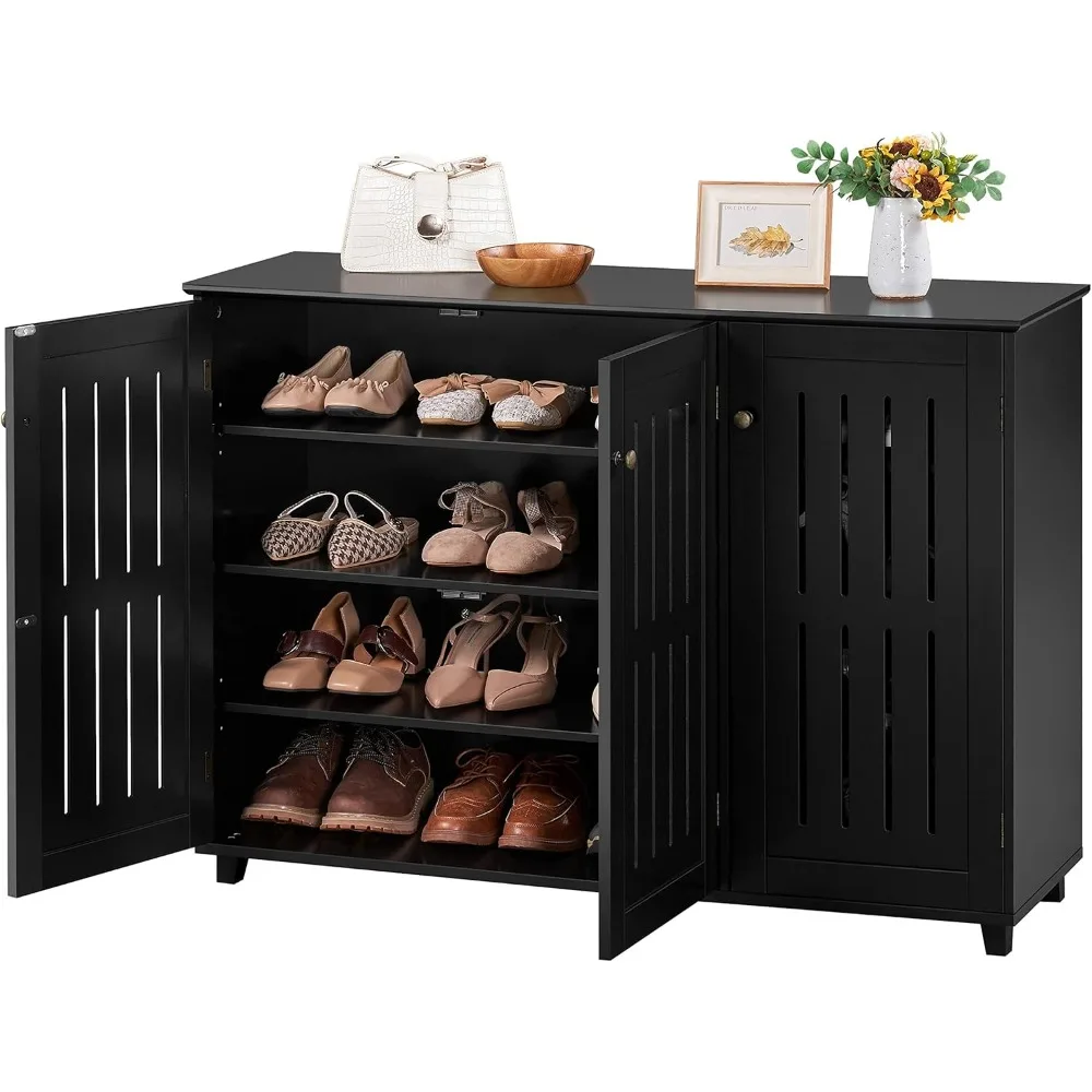 Shoe Cabinet, Shoes Rack Adjustable Storage, 4 Tier Shoes Rack, Shoe Cabinet