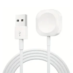 Magnetic Wireless Charger Cable for Apple Watch - 1M, USB/Type - C (White USB )