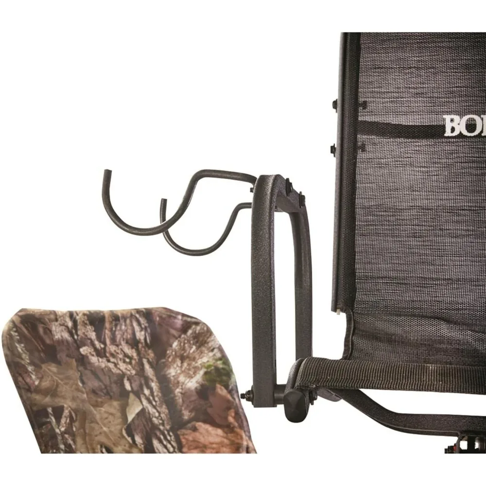 360 Degree 19-Foot Ladder Tree Stand with Integrated Safety System for Deer Hunting