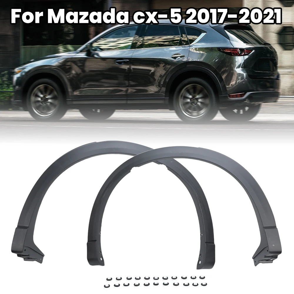 Mazda CX-5 CX5 2017-2021 용 전면 후면 휠 눈썹 펜더 머드 가드 ABS 머드 플랩 스플래시 가드 MA1290106 외장 부품