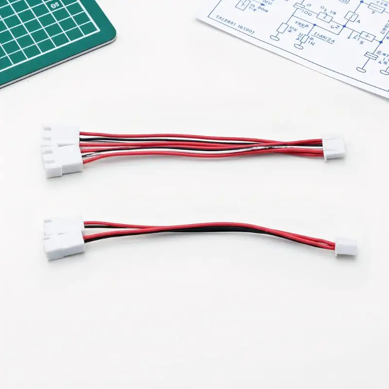 XH2.54MM 회전형 암단자 와이어, 1분할, 2인출, 2플러그 연장, 암수 연결 와이어