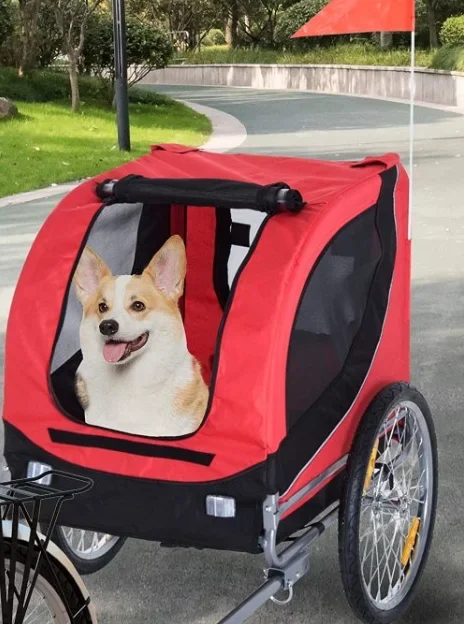 Baby Kids Bicycle Trailer Stroller For Outgoing With Tent