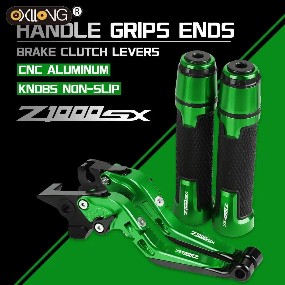 

Motorcycle CNC Brake Clutch Levers Handlebar knobs Handle Hand Grip Ends FOR KAWASAKI Z1000SX Z1000 SX Z1000SX 2017 2018 2019