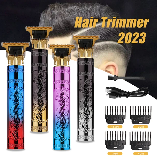 Hair Cutting Machine Vintage T9 Original Rechargeable Trimmer for Men Electric Shaver Dragon Cordless Clipper Hair for Barber