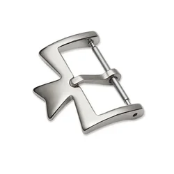 Elegant Metal Watch Clasp in Silvery, Golden, and Rose Gold Stainless Steel Finishes (18mm Silver)