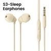 Type-C/3.5mm Earphones Wired Soft Silicone Sleep Headphones With Mic Handsfree  Headset In-Ear HIFI Earbuds For Mobile Phones 2