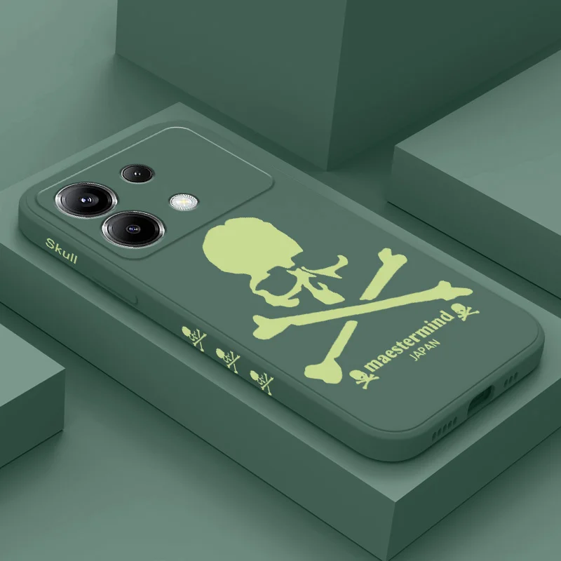 Luminous Skull Design Silicone Phone Case
