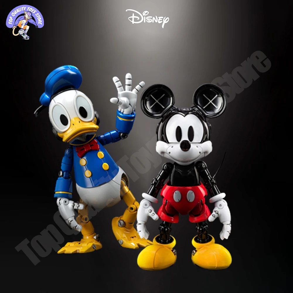 

Disney Mickey Mouse Mechanically Action Figures Movable Donald Duck Figurines Collection Pvc Model Doll Statue Kawaii Kids Toys