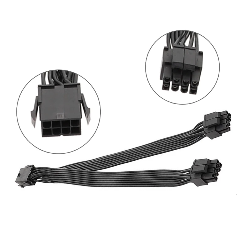 Cavo Alimentazione GPU 4pin Femmina A 6pin Maschio PCI-E – 35cm, Per Scheda Video