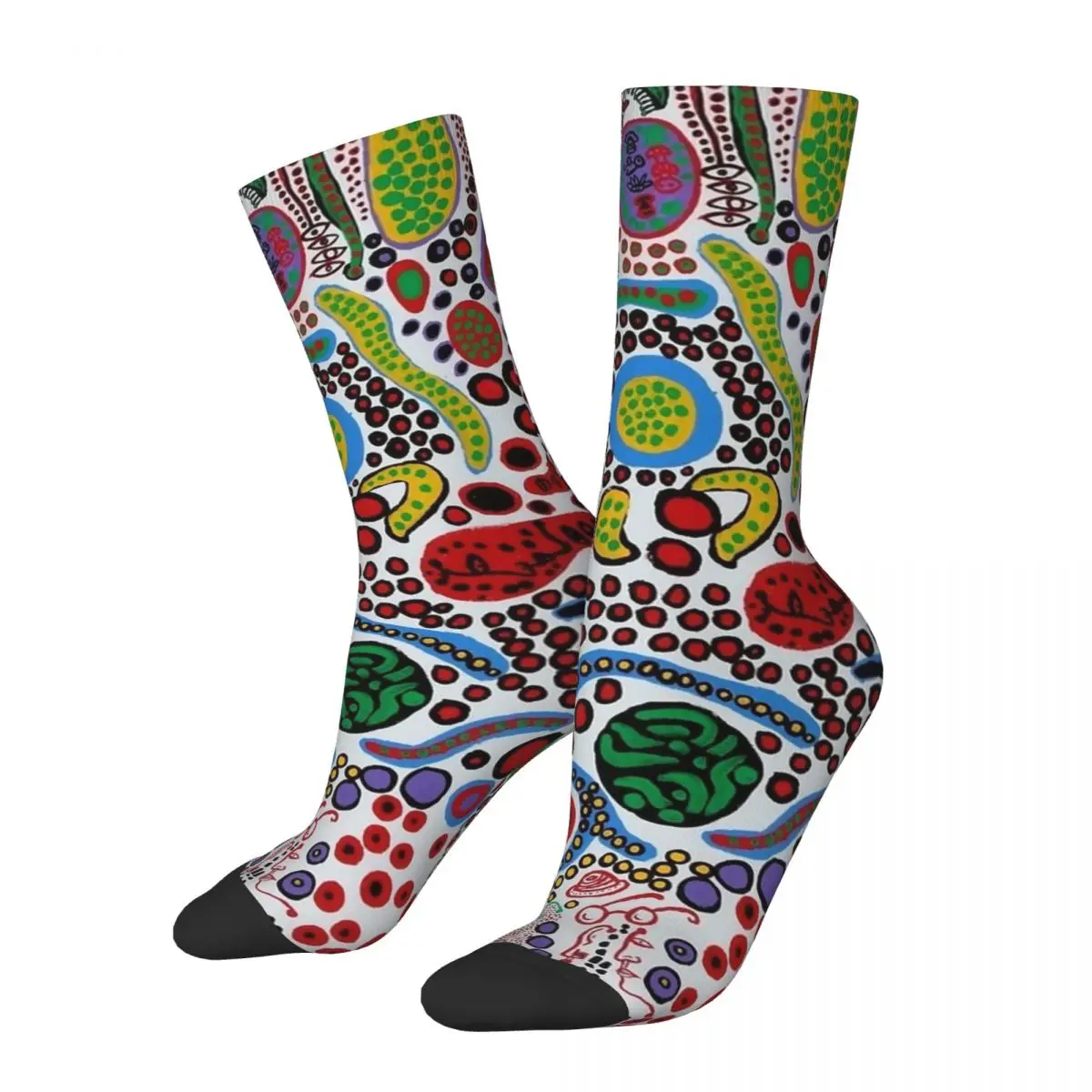 

Winter Warm Colorful Men's Women's Yayoi Kusama Socks Breathable Crew Socks