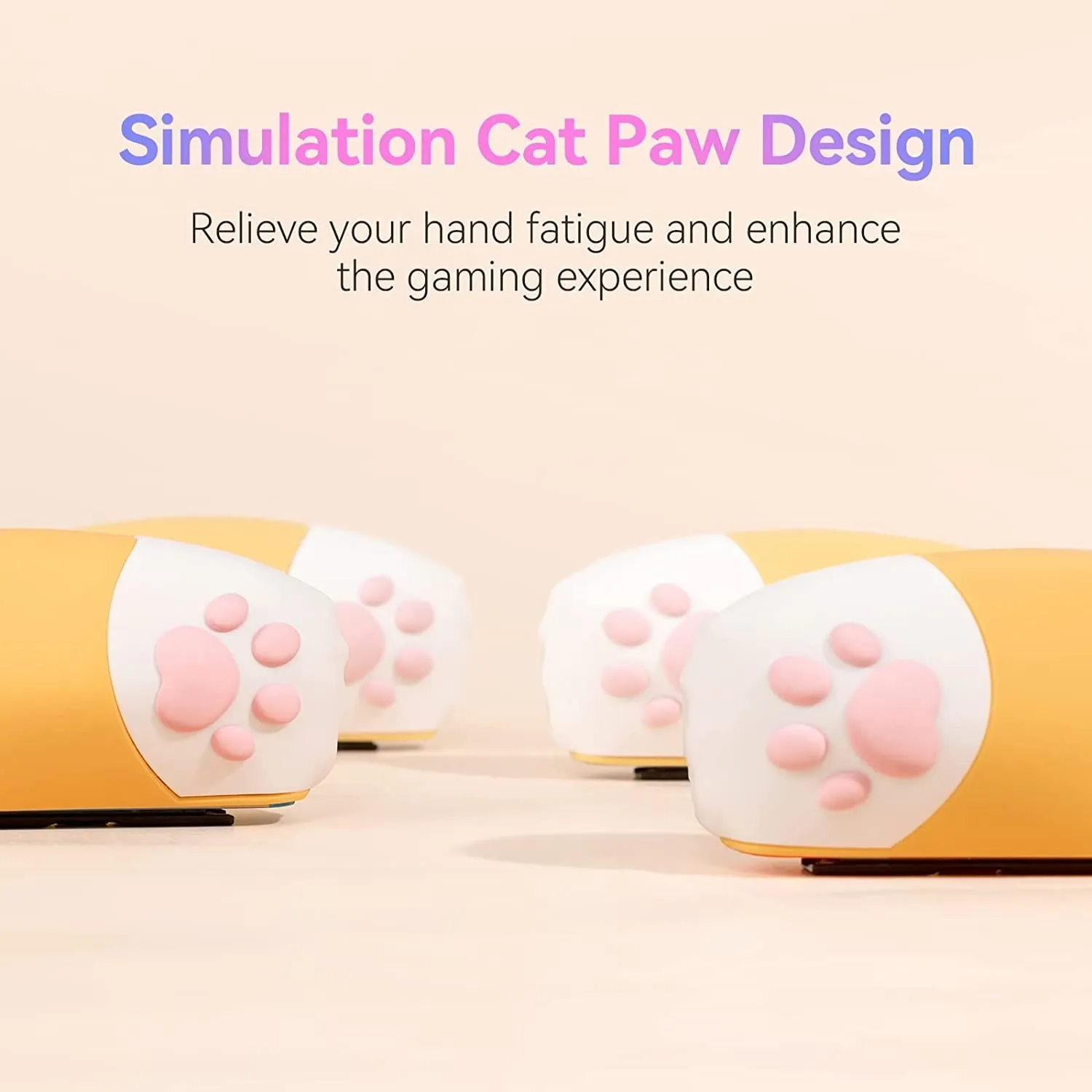 GeekShare Protective Shell Silicone Soft Shell 3D Cute Cat Claw