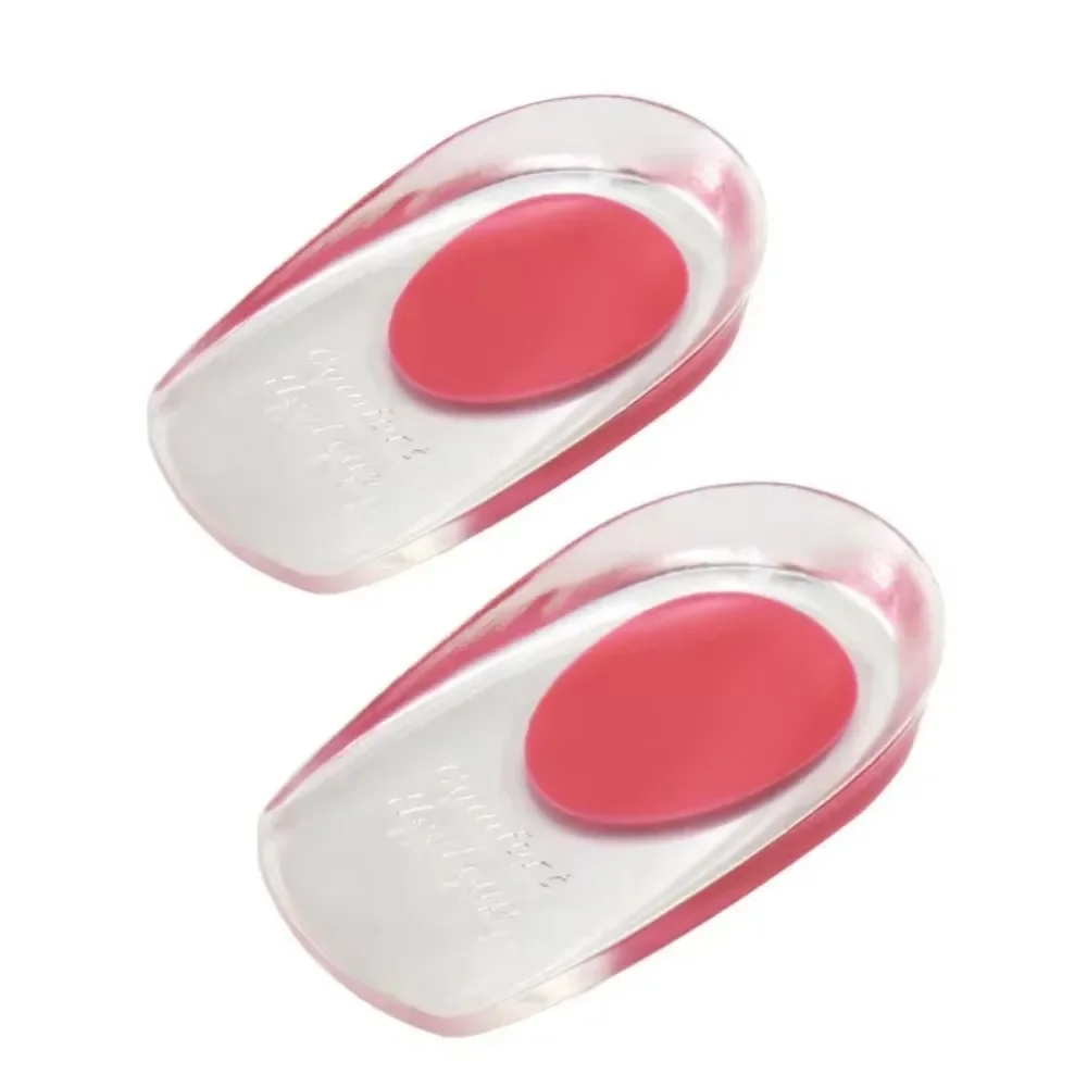 2pcs Silicone Gel Insoles for Plantar Fasciitis Heel Spur U-shaped Pain Relief Protective Inserts Soft Pads for Men Women