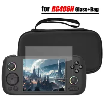 2024 Accessori Custodia per console di gioco Pellicola in vetro temperato duro antigraffio Protezione per schermo in vetro portatile per Anbernic RG406H