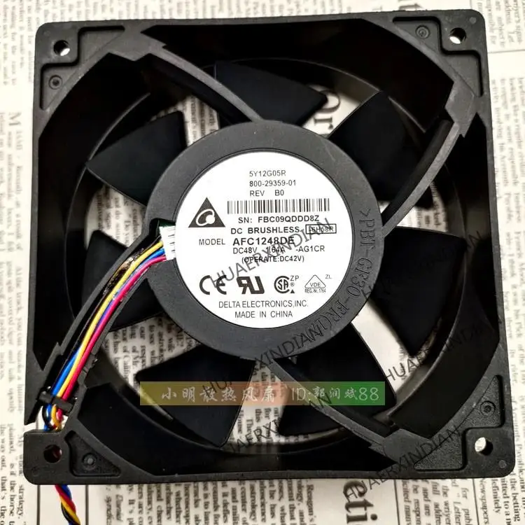 

New 12038 12CM 48V 1.64A AFC1248DE 4PWM Cooling Fan Assembly Kit
