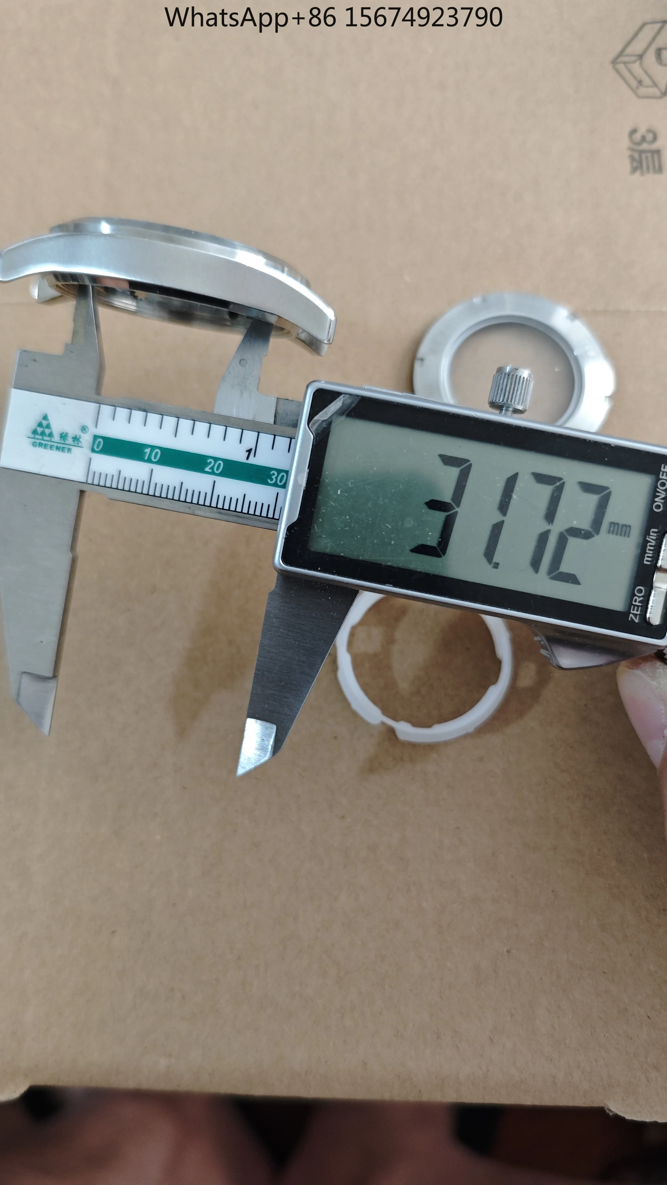 Stainless steel case for 8200, 8215, 2813, 8205, st16, 2836, 2846 movements.