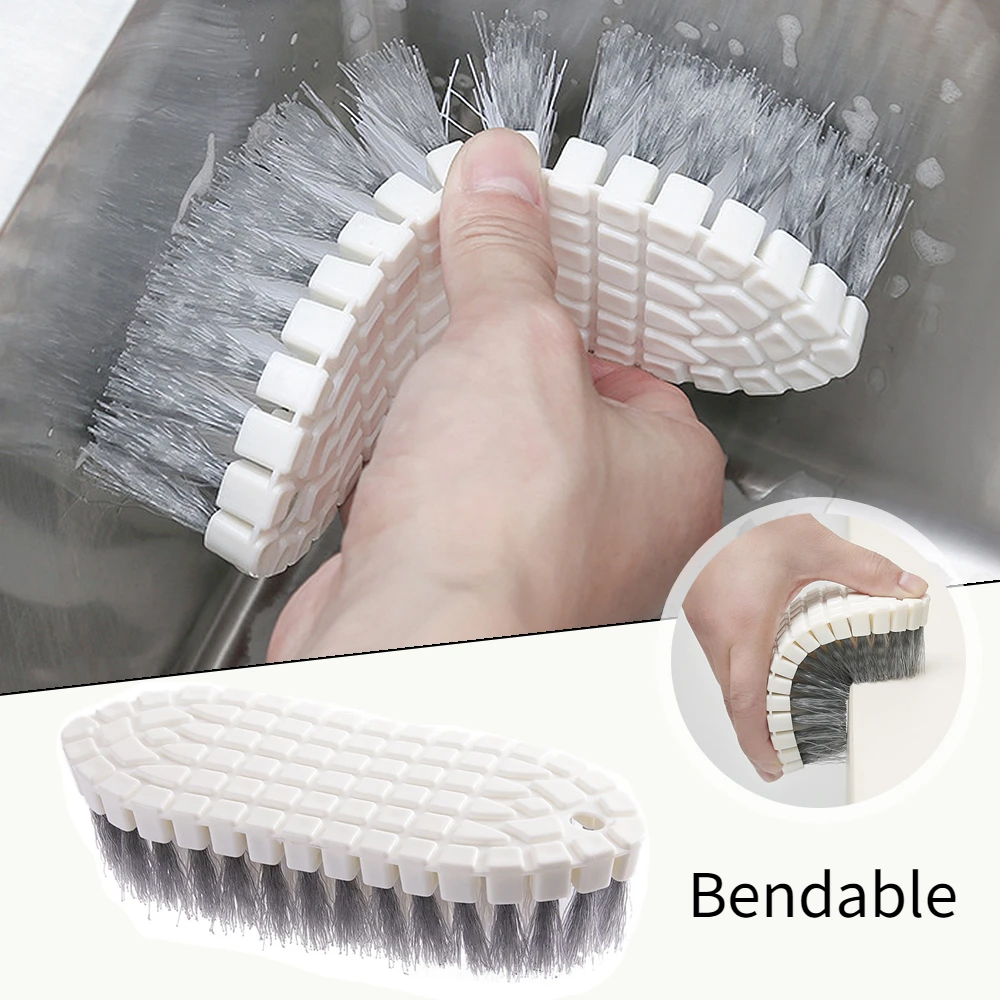 Kitchen Bendable Cleaning Brush Creative Plastic Cleaning Brush Bathroom  Sink Bathtub Laundry Brush Household Pot Brush - AliExpress