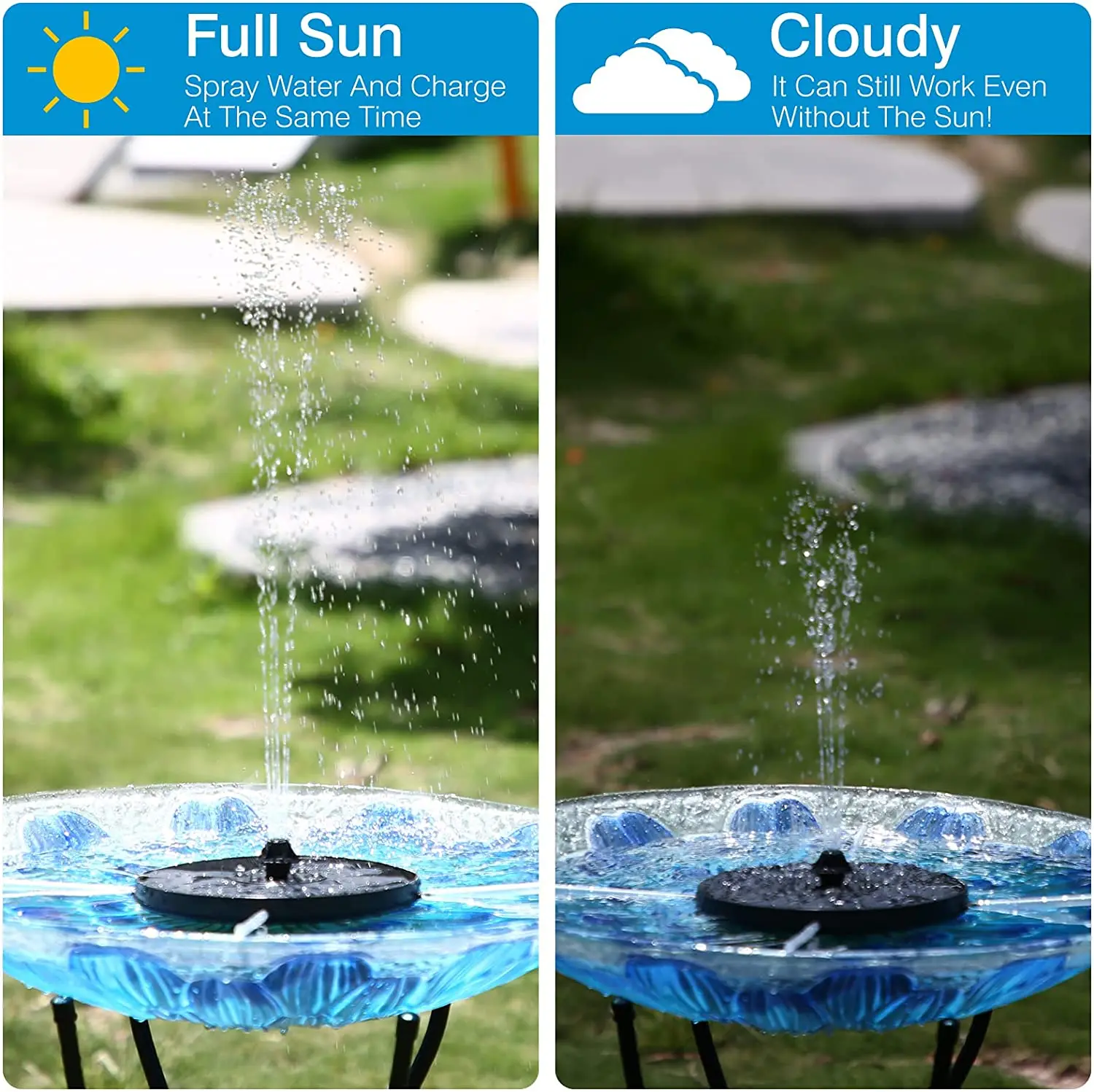 3W Solar Fountain Pump with Backup Battery Just Solar Supplies