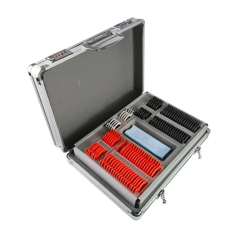 104 Pcs Optometry Trial Lens Set Case with Color Plastic Rims SLC-104