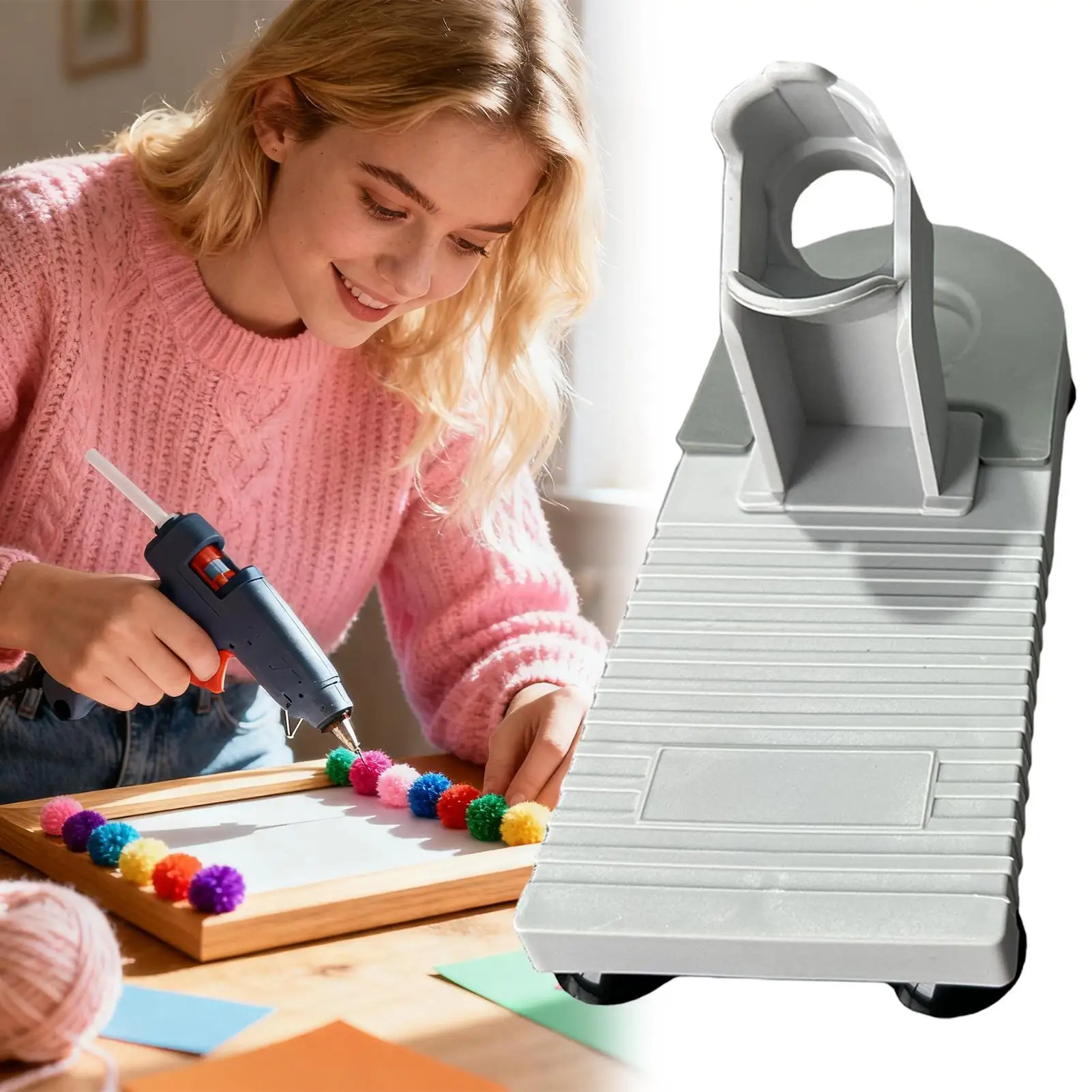 Heat Resistant Glue Gun Stand Non-Slip Anti Drip Universal Holder Support Base for Melting Glue Dispenser Arts Crafts DIY