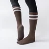 Ladies' Mid-tube Bottom Non-slip Yoga Socks Women Professional Fitness   Pilates Indoor  Floor Dance Socks for Gymnastic Ballet 5