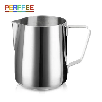 Stainless Steel Milk Frothing Pitcher Steaming Milk Coffee Jug 1