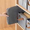 Cationic Clothing Storage Box Clothes Socks Toy Snacks Sundries Organizer Multifunctional Cosmetics Folding Fabric Box 5