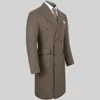 Luxury Herringbone Men Jacket One Piece Fashion Peak Lapel Double Breasted Outerwears Elegant Smart Casual Wedding Male Blazer 2