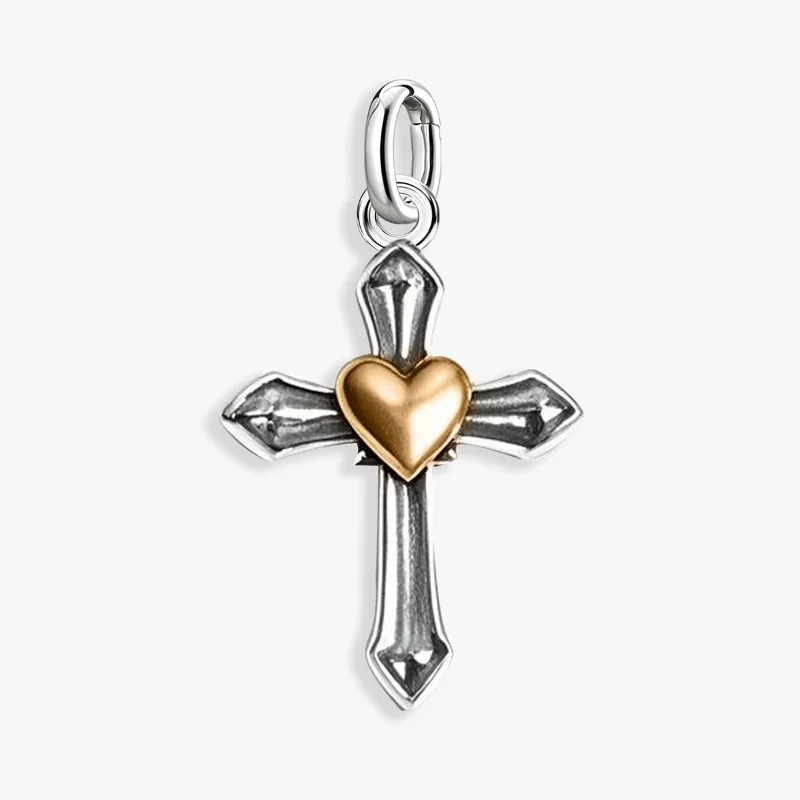 Verstellbare Vintage-Anhänger aus 925er Sterlingsilber, die Bibel, die Heilige Mutter, Charms, Perlen, passend für Original-Armbänder, Halsketten, DIY-Schmuck – Detail 10