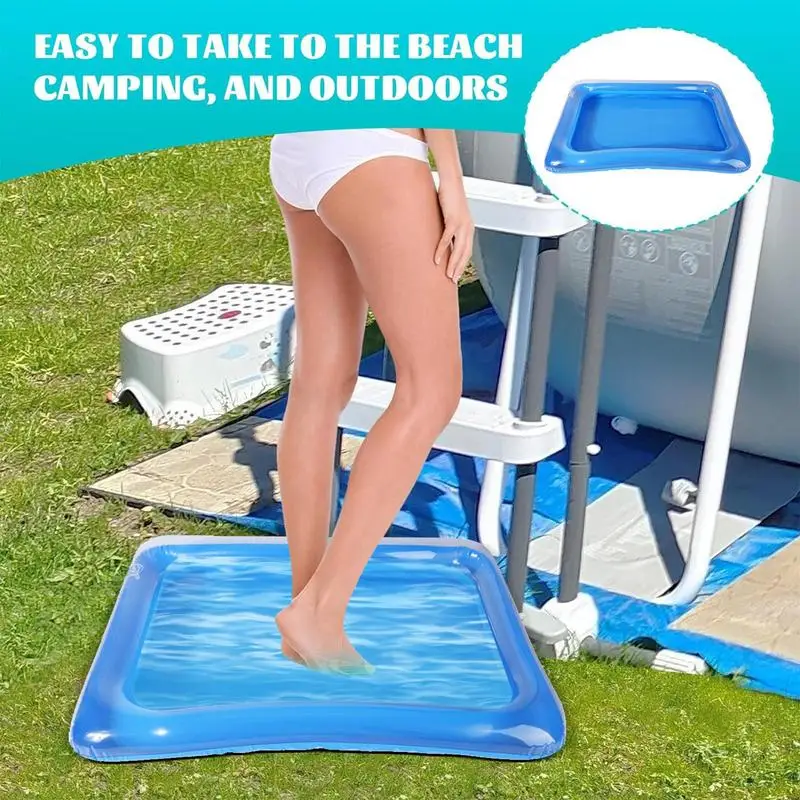 Portable Inflatable Foot Basin Convenient Foot Soaking Bath For Pool Beach Inflatable Wash Basin CollapsiblePool Bath inflatable foot basin