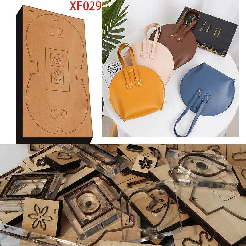 

New Japan Steel Blade Wooden Die Carry With One's Hand Wallet Leather Craft Punch Hand Tool Cut Knife Mould XF029