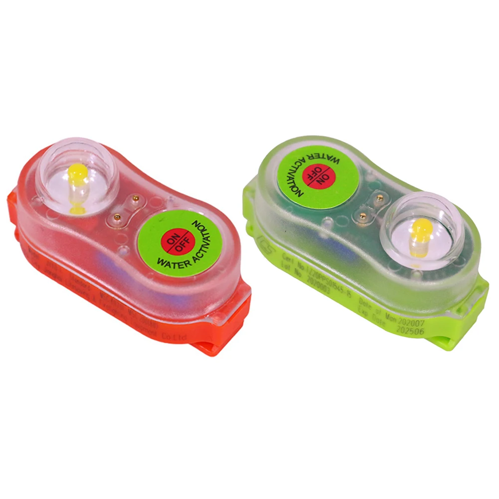 1-5pcs LED 리튬 해수 자체 점화 조명 구명 조끼 라이트 JHYD-I 30g..