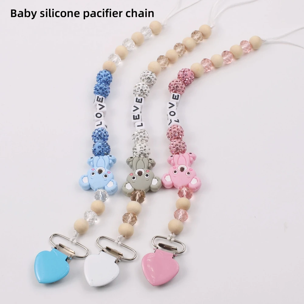 Pacifier Chain 1Pc Baby Cartoon Koala Silicone