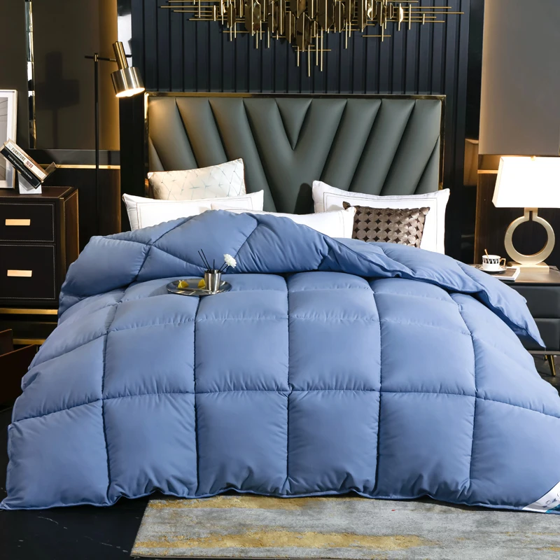 Down velvet quilt Spring Autumn Winter Comforter Four Seasons Blanket Single Double Core