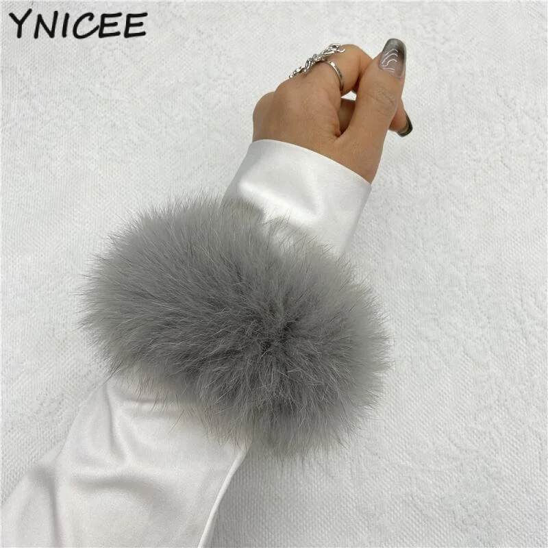 

Women Natural Feather Cuff Sexy Snap On Bracelet Arm Cuff Shirts Wrist Sleeves Wristband Anklet for Party Halloween Rave Costume
