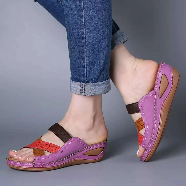 Women Sandals 2022 Fashion Wedges Shoes For Women Slippers Summer Shoes With Heels Sandals Flip Flops Women Beach Casual Shoes