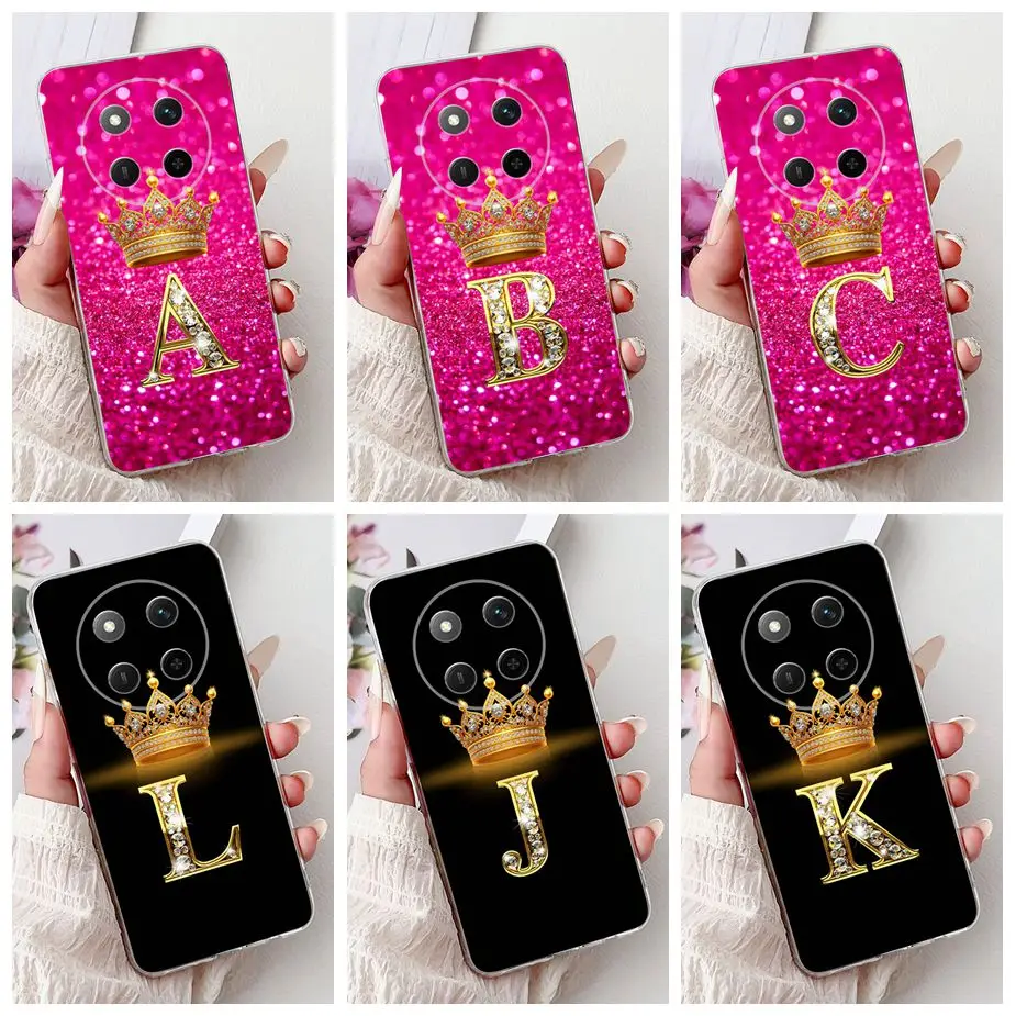 Stylish Crown Letters Soft Silicone Slim Phone Case Cover