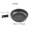 Outdoor Pan Pot Ultra-light Hard Aluminum Alloy Picnic Cookware Set Camping Cookware Frying Pan Camping Hike Utensils 4