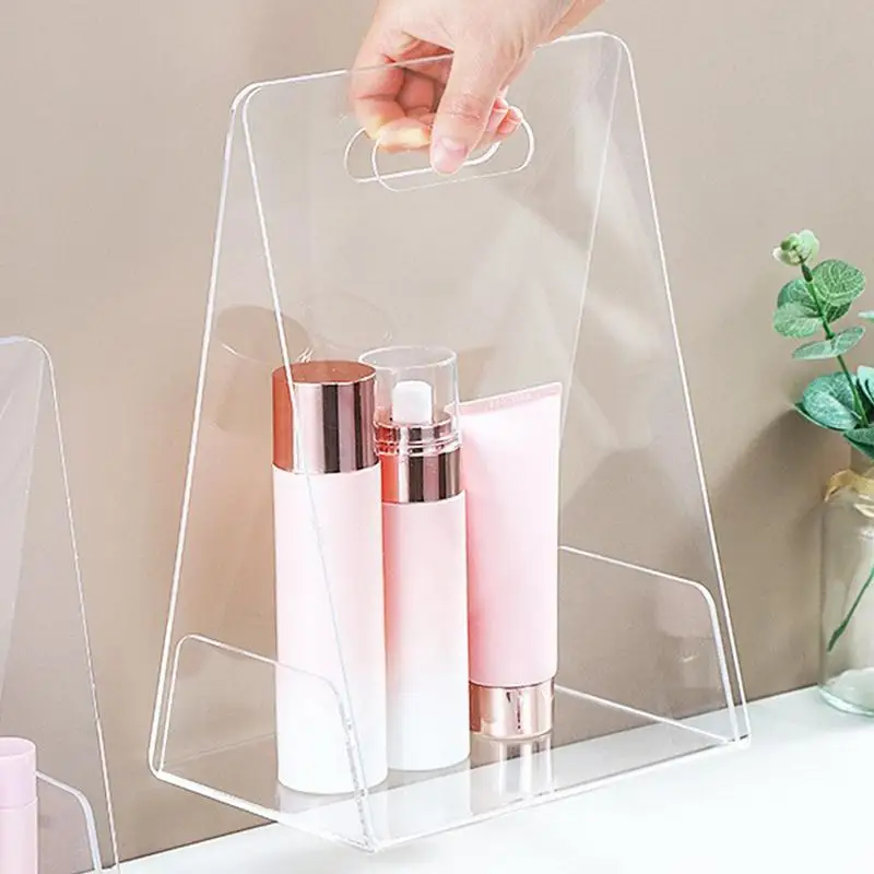 Handbags Vase Handheld Vase Acrylic Flower Basket High-End Transparent Floral Arrangement Clear Modern Decorative Vase For 5