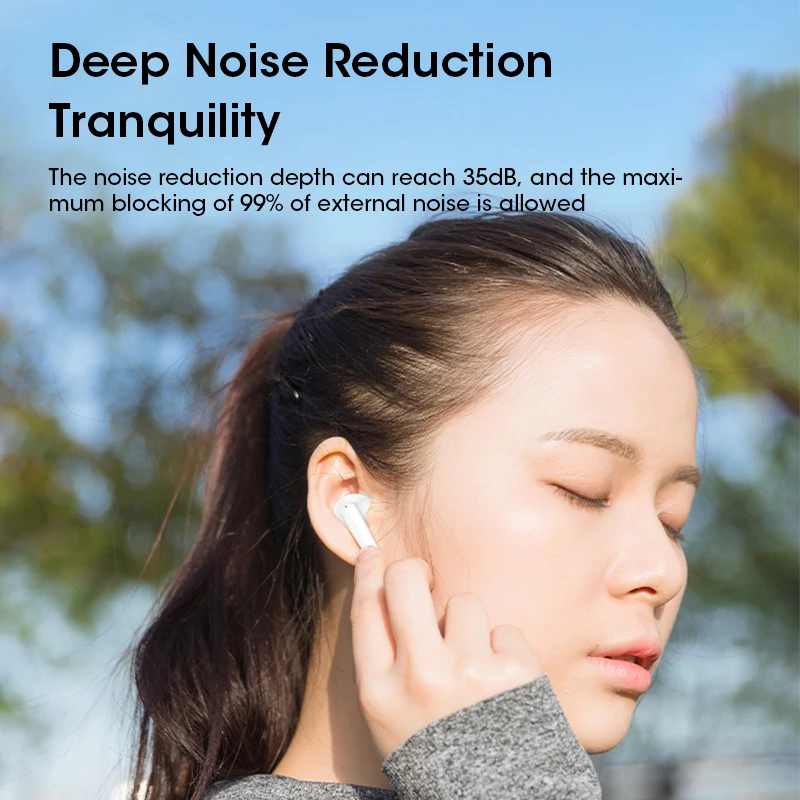 Bluetooth Earphones Wireless Sports Earphones HIFI Stereo Sound Quality Multifunctional Intelligent Noise Cancelling Earphones