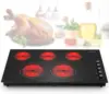 36 inch,36 inch Electric Cooktop,9200W Built-in & Countertop 36 inch Cooktop with 9 Power Levels, 1