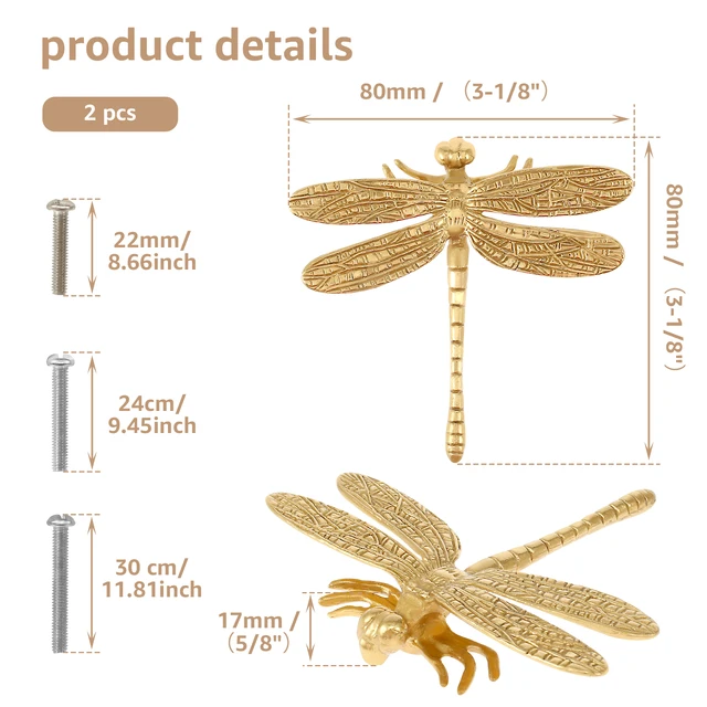 8 Pomelli Per Mobili Oro E Bianco - Diametro 35mm, In Lega Di Alluminio - Foto 4