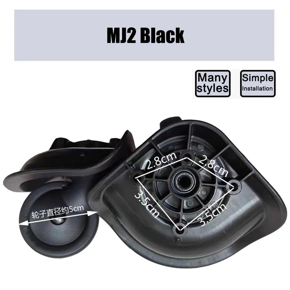 Suitable For HINOMOTO MJ2 Trolley Case Wheel Pulley Sliding Casters Universal Wheel Luggage Wheel Smooth Slient Wear-resistant