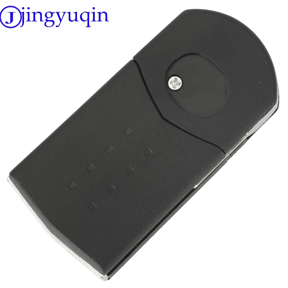 jingyuqin 4 Buttons Remote Folding Flip Car Key Fob Shell Cover Case For Mazda5 EU 2005 2007 CX7 Replacement