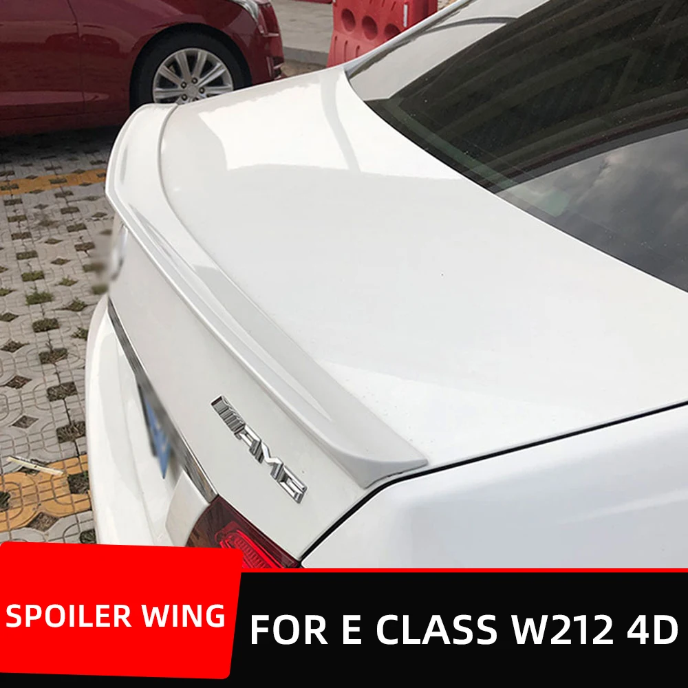 

Carbon Fiber ABS Rear Trunk Lid Car Spoiler Wings For Mercedes Benz E Class W212 E180 E200 E260 E300 E320 Sedan 4 Door Exterior